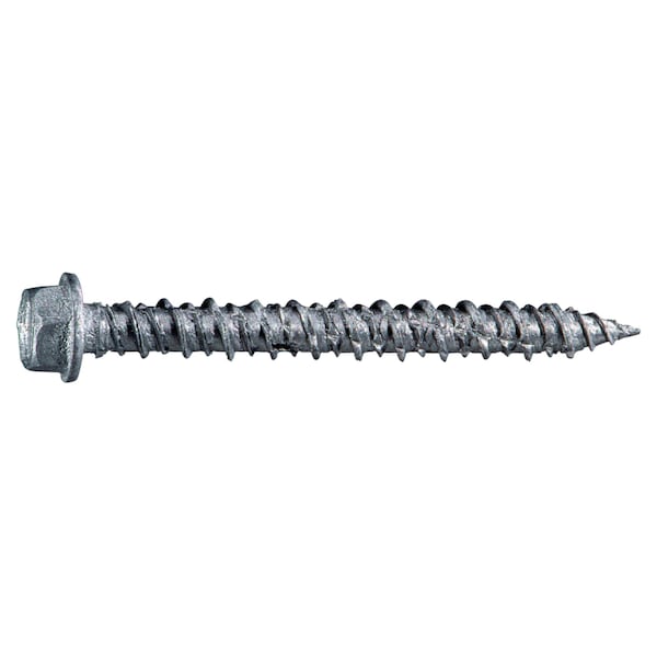 Midwest Fastener Masonry Screw, 3/16" Dia., Hex, 1 3/4 in L, 410 Stainless Steel 50 PK 54460 - main